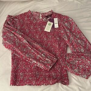 Jcrew pink blouse